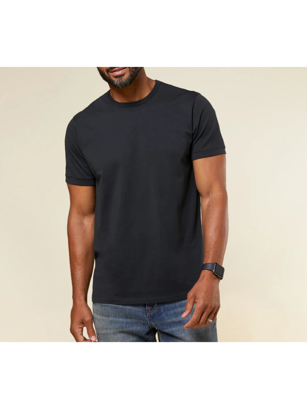 Outerknown Sojourn Tee Black Organic Cotton Short Sleeve Shirt Medium